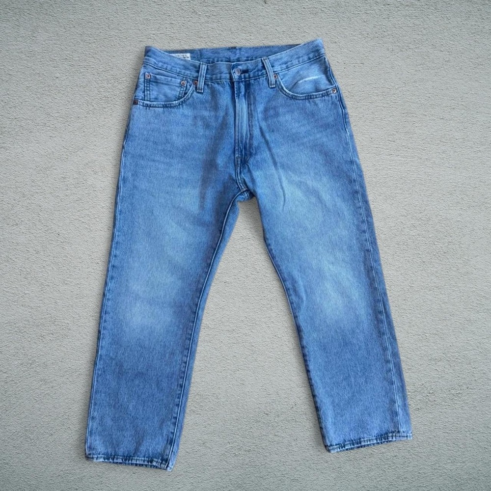 Vintage Levi's 551 Z Straight Jeans W32 L30 Light Blue